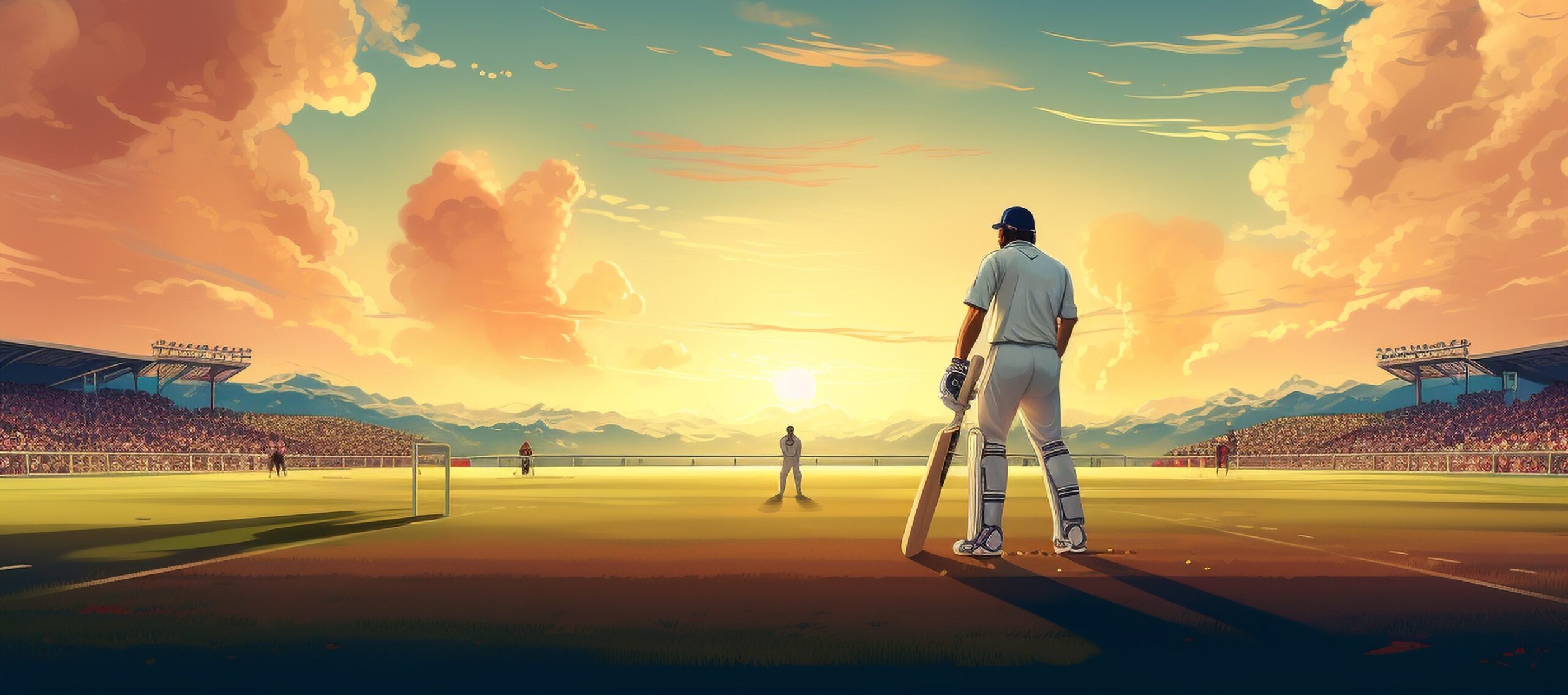 cricket equipment digital art