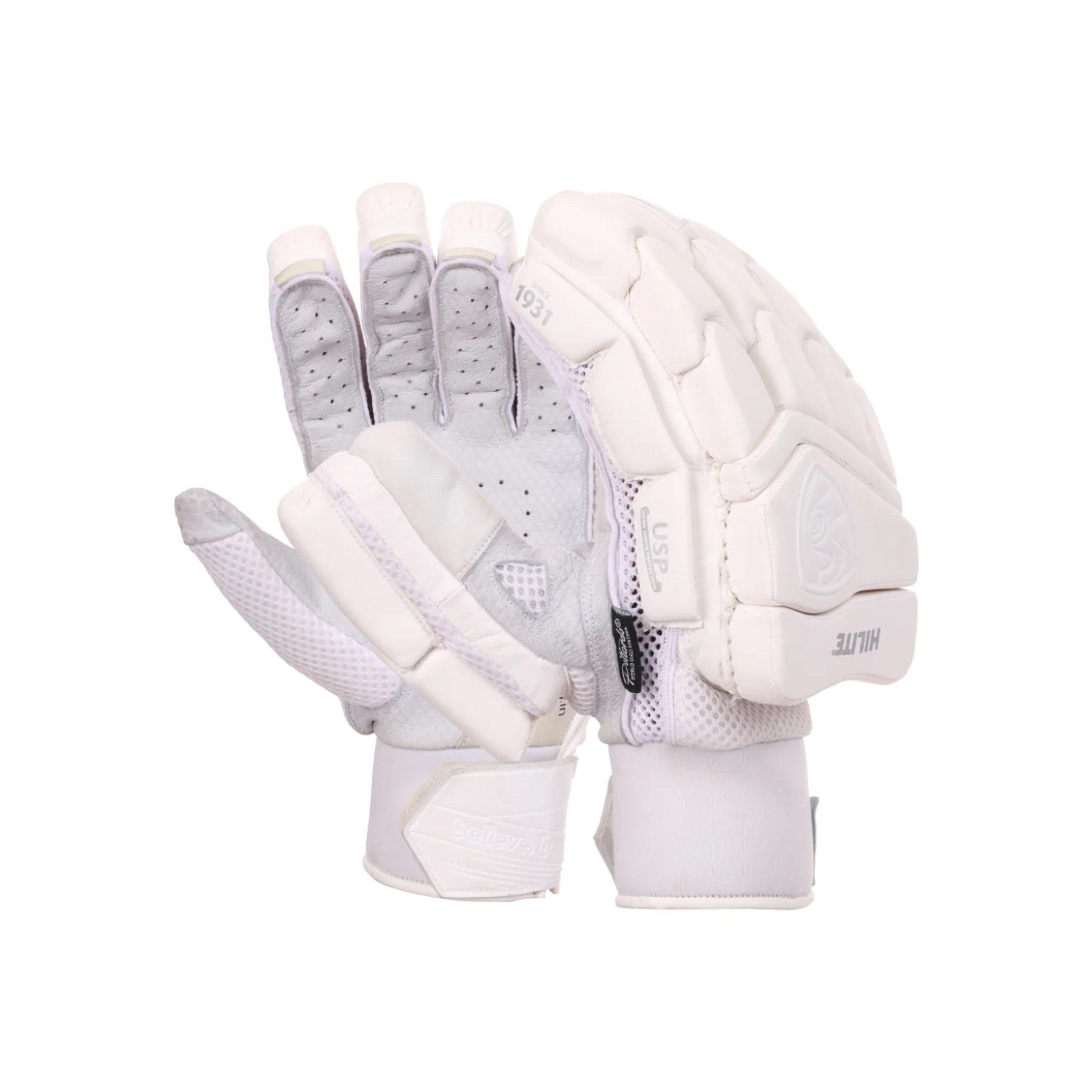 sg hilite white batting gloves