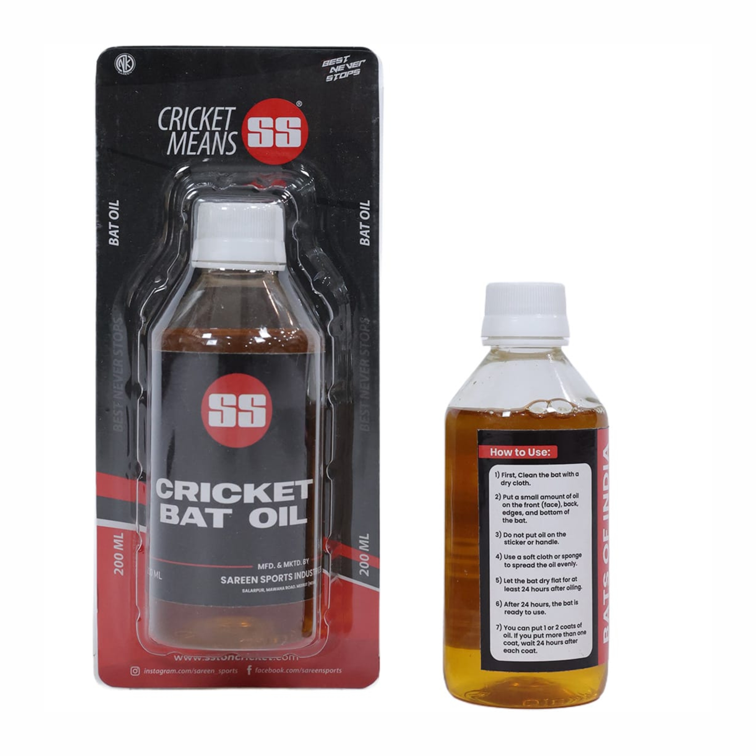 ss bat oil